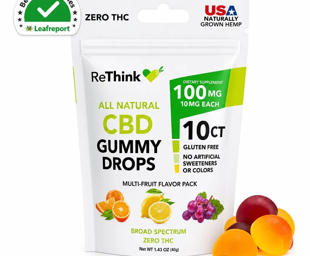 ReThink CBD Gummy Drops Bag - Multi-Fruit -