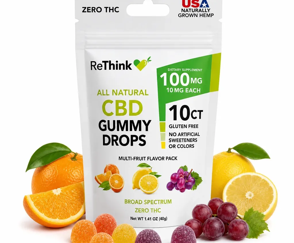 ReThink CBD Gummy Drops Bag - Multi-Fruit - image 2