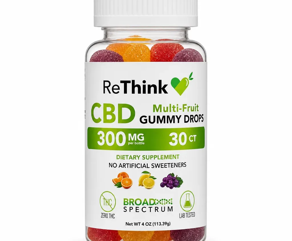 ReThink CBD Gummy Drops - Multi-Fruit - image 3
