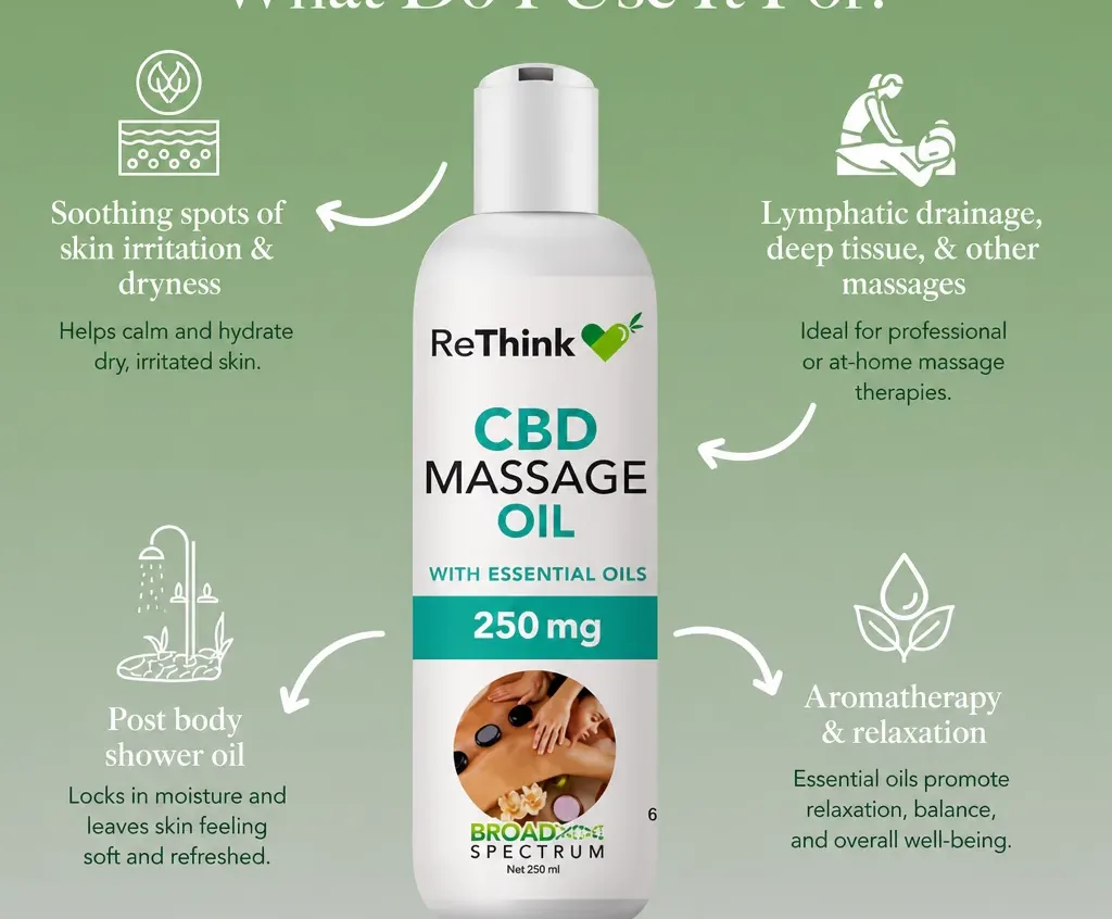 ReThink CBD Massage Oil image 2