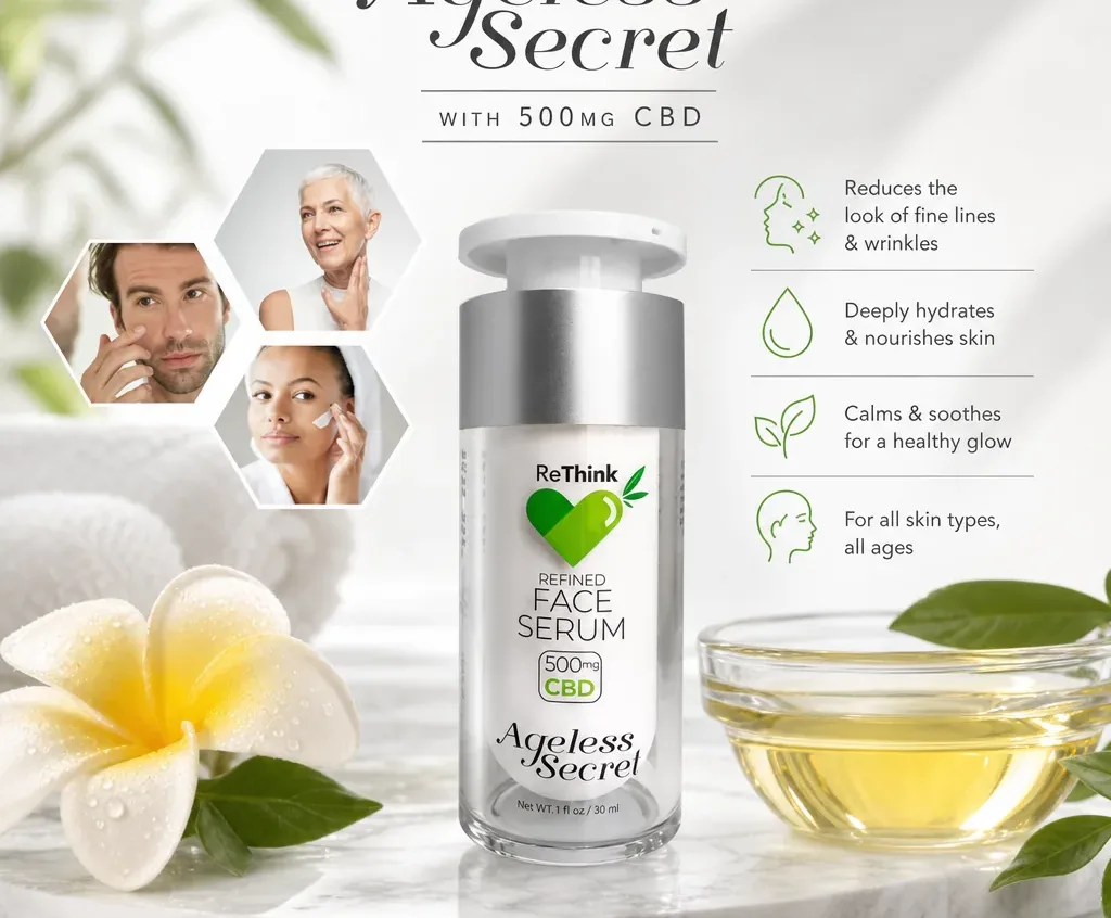 ReThink CBD Refined Face Serum image 2