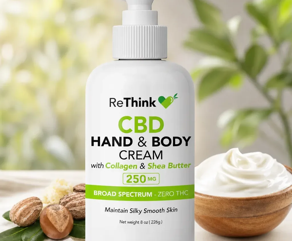 ReThink Hemp CBD Hand & Body Cream w/Collagen and Shea Butter image 2