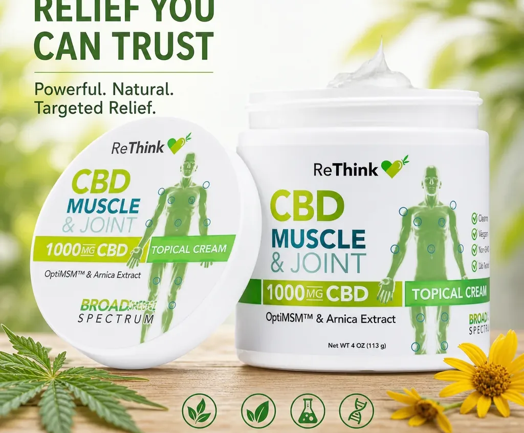 ReThink Hemp CBD Muscle & Joint Cream
