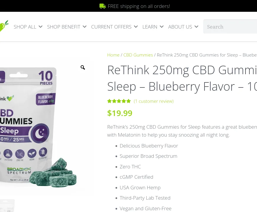 ReThink CBD Gummies for Sleep image 3