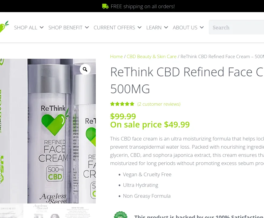 ReThink Refined Face Cream image 3