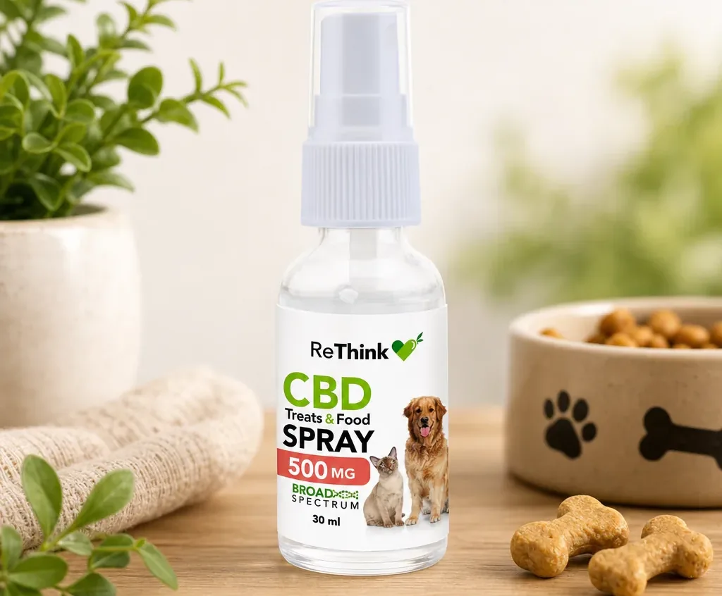 ReThink Salmon Flavored CBD Oral Spray for Pets