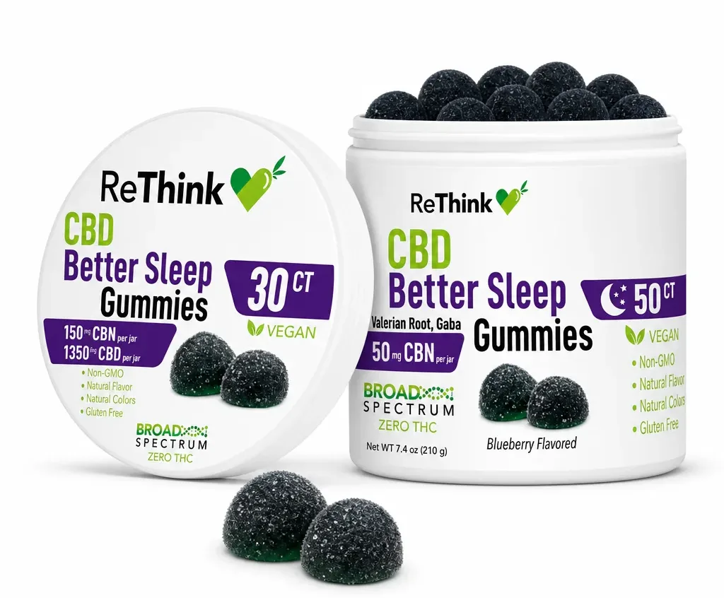 ReThink Sleep CBD Gummies + CBN