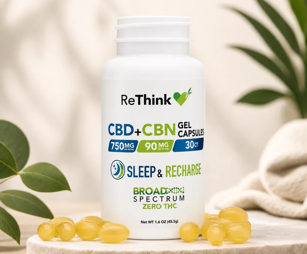 ReThink Sleep & Recharge CBD Gel Capsules