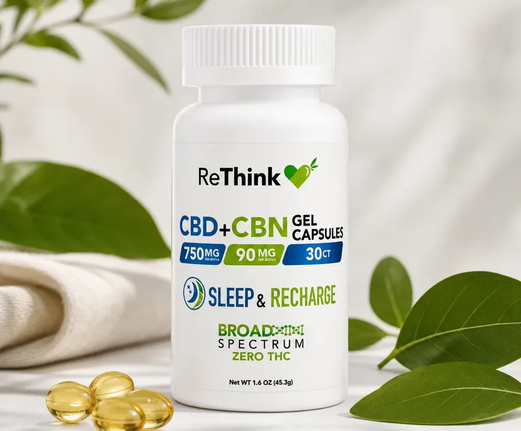 ReThink Sleep & Recharge CBD Gel Capsules image 2