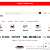 VG Cloud Tincture - CBD Hemp Oil THC Free thumbnail