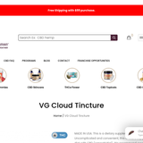 VG Cloud Tincture - CBD Hemp Oil thumbnail