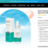 Extra Organic Full Spectrum CBD Oil - Mint thumbnail