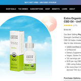 Extra Organic Full Spectrum CBD Oil - Unflavored thumbnail