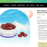 Rest Organic Full Spectrum CBD Gummies thumbnail