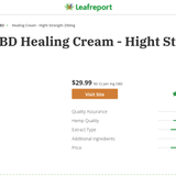 CBD Healing Cream - Hight Strength thumbnail