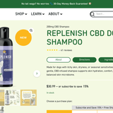 Replenish CBD Dog Shampoo thumbnail