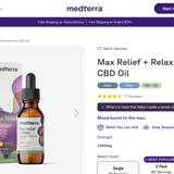 Max Relief + Relax Full Spectrum CBD Oil thumbnail