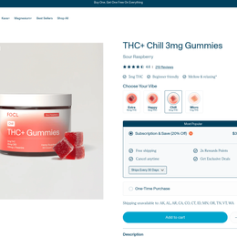 Chill Gummies Sour Raspberry