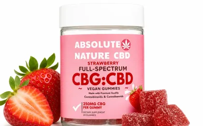 CBG:CBD Strawberry Flavor Fruit Gummies