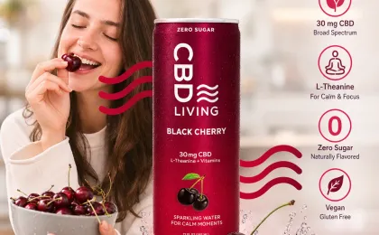 Black Cherry CBD Sparkling Water