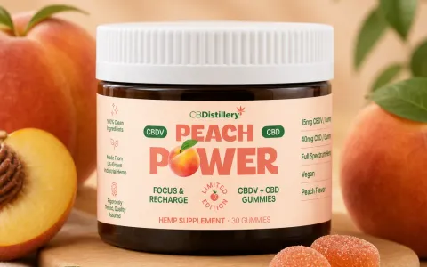 Peach Power Focus & Recharge Gummies