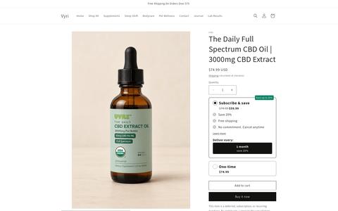 The Daily Full Spectrum CBD Oil