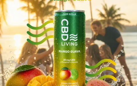 CBD Sparkling Water Mango Guava