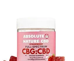 Absolute Nature CBG:CBD Strawberry Flavor Fruit Gummies