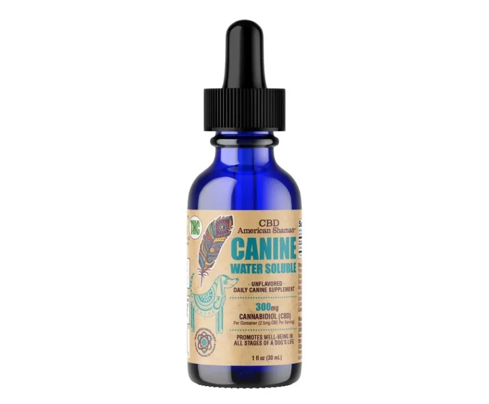 American Shaman Canine CBD and Hemp Oil Water Soluble THC Free