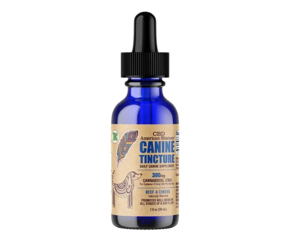 American Shaman Canine CBD Hemp Oil Tincture THC Free