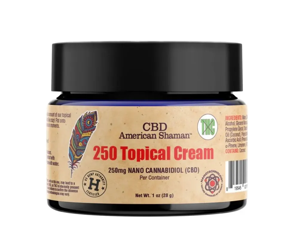 American Shaman THC Free CBD Topical Cream