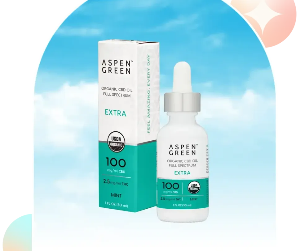 Aspen Green Extra Organic Full Spectrum CBD Oil - Mint