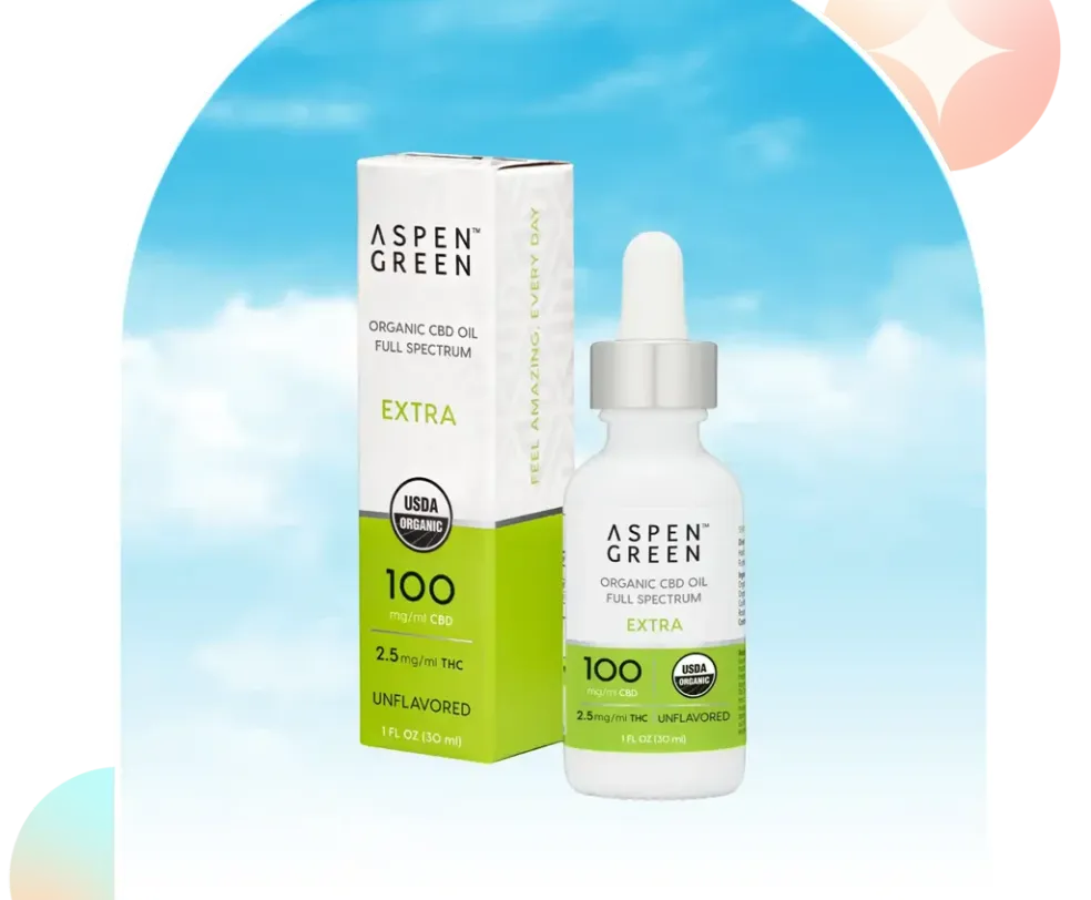 Aspen Green Extra Organic Full Spectrum CBD Oil - Unflavored