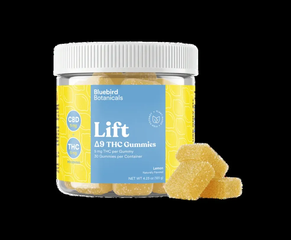 Bluebird Botanicals Lift Gummies - Lemon
