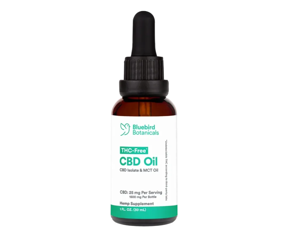 Bluebird Botanicals THC Free CBD Oil