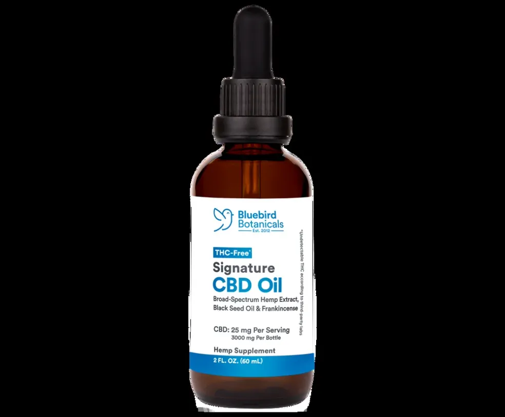 Bluebird Botanicals THC Free Signature CBD Oil