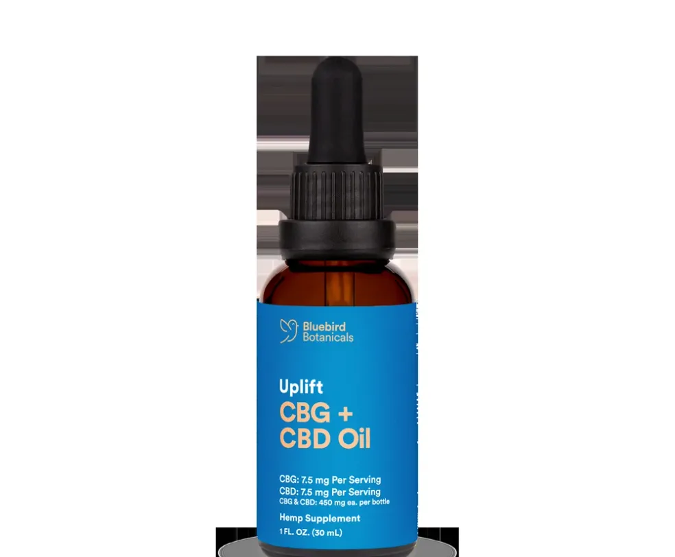 Bluebird Botanicals Uplift CBG + CBD Oil