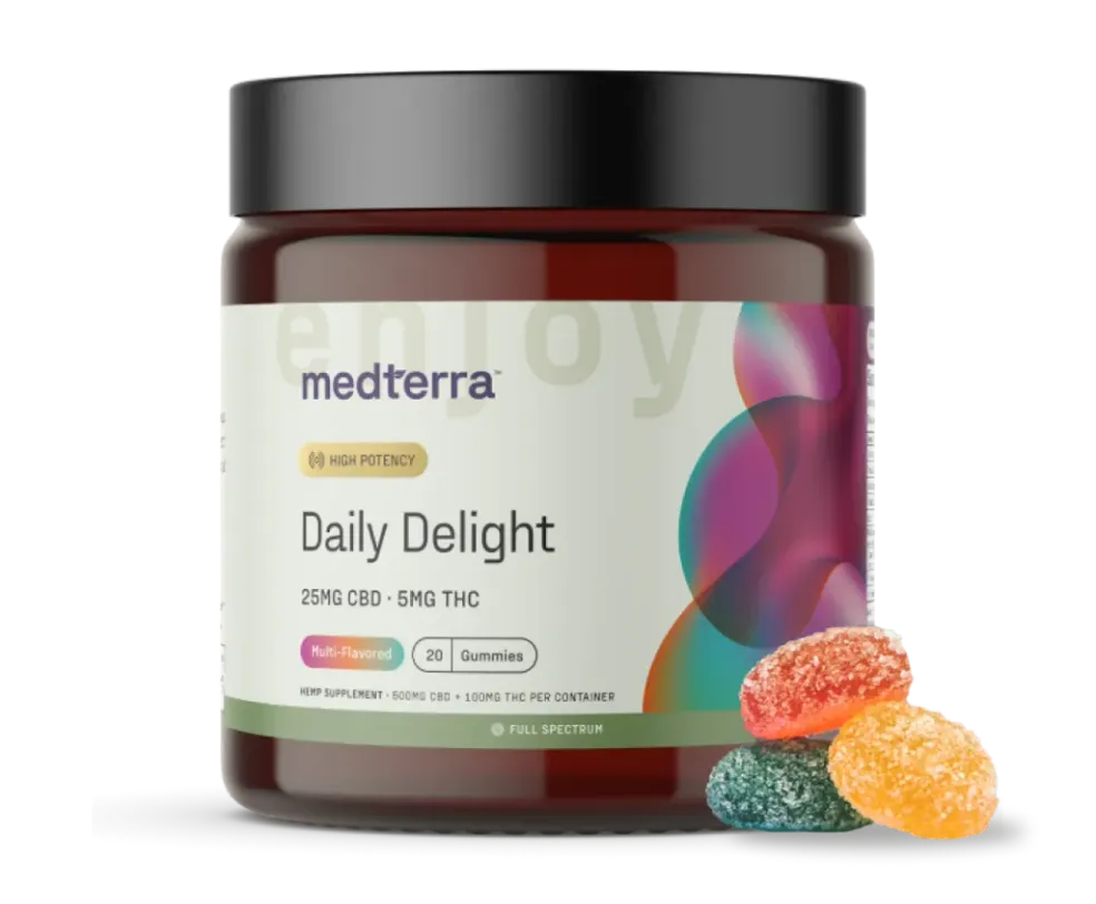 Medterra Daily Delight 5mg THC Gummies