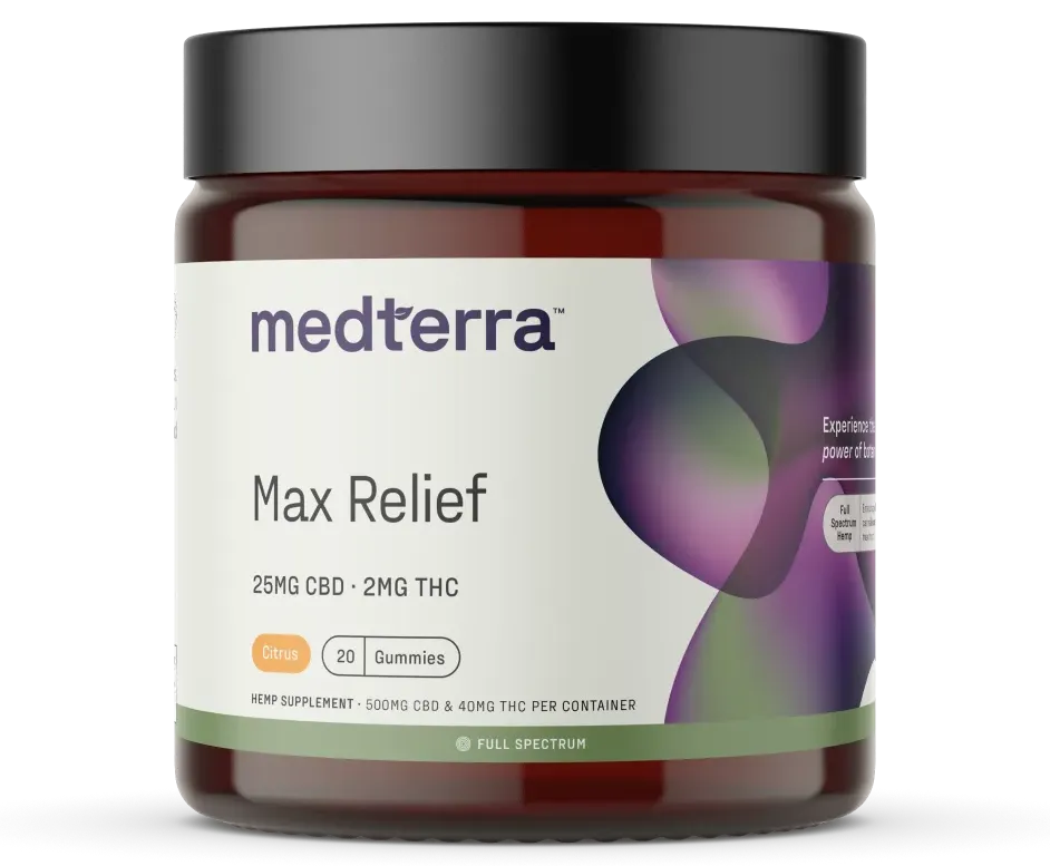 Medterra Max Relief Full Spectrum CBD Gummies