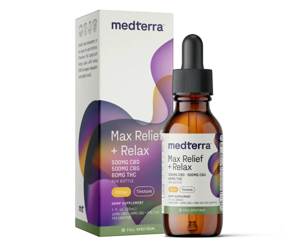 Medterra Max Relief + Relax Full Spectrum CBD Oil