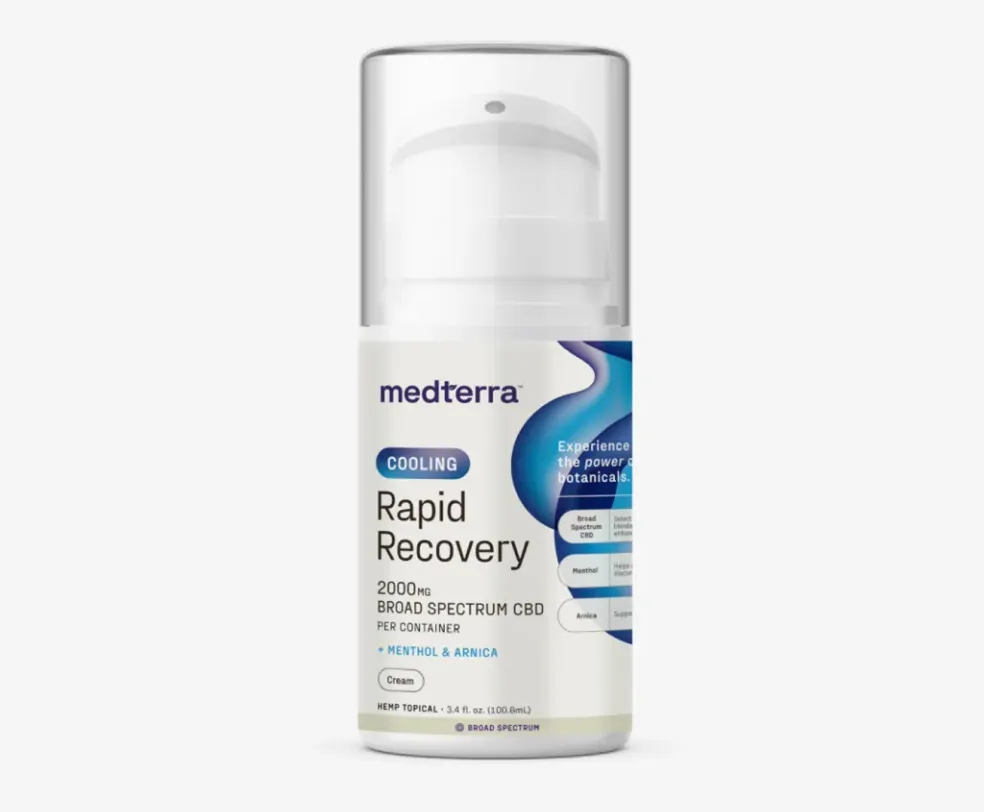 Medterra Rapid Recovery Cooling 2000mg CBD Cream