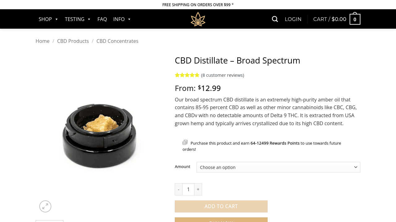 CBD Distillate – Broad Spectrum thumbnail
