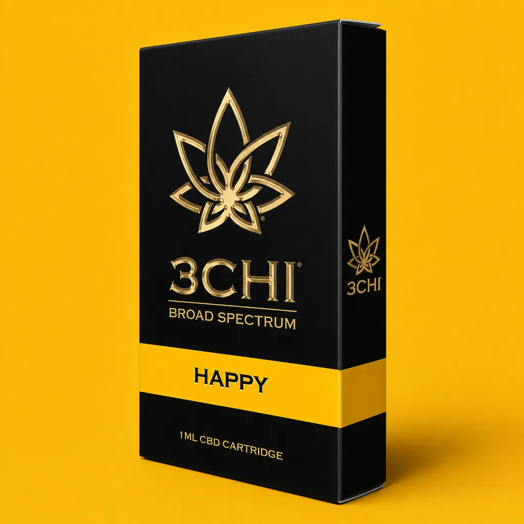 3CHI CBD Focused Blend Vape Cartridge - Happy