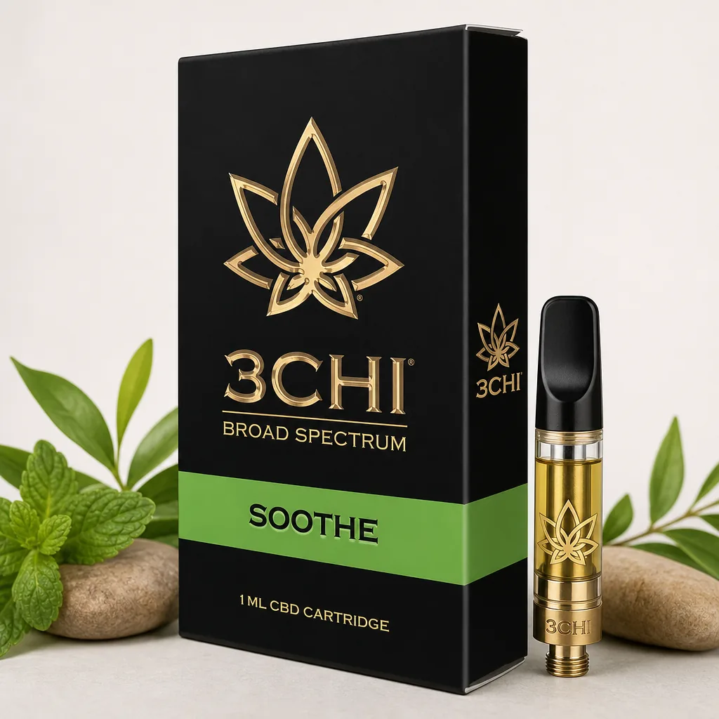3CHI CBD Focused Blend Vape Cartridge - Soothe