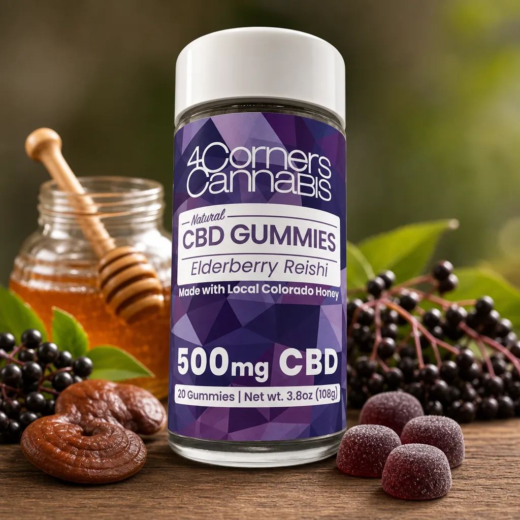 4 Corners Cannabis Elderberry Reishi CBD Gummies