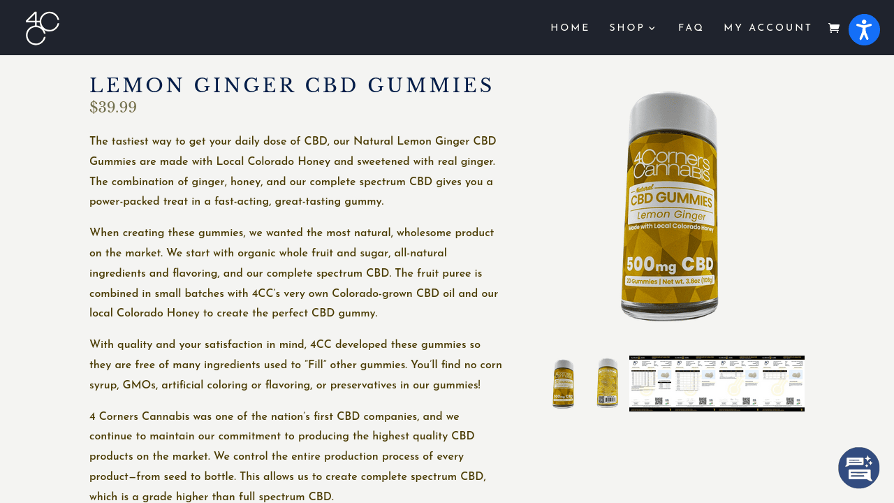 Lemon Ginger CBD Gummies thumbnail