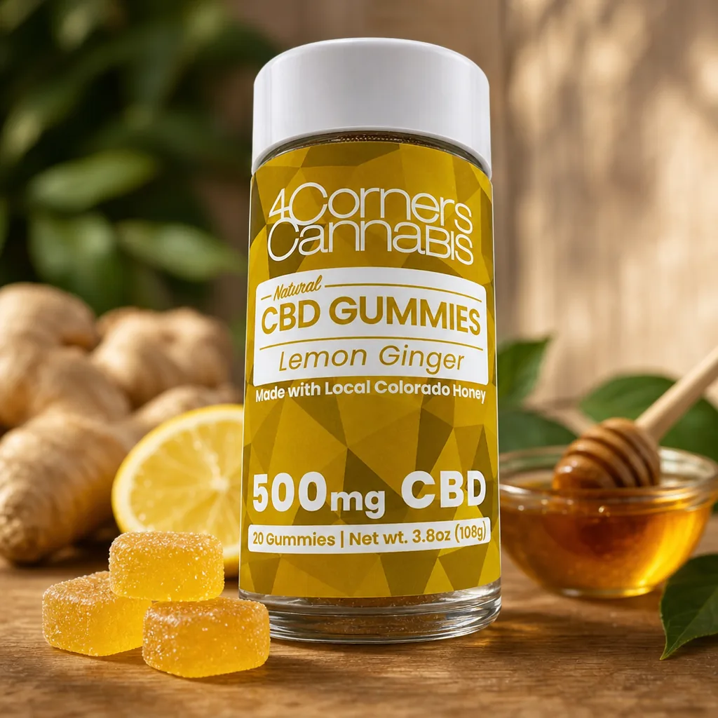 4 Corners Cannabis Lemon Ginger CBD Gummies
