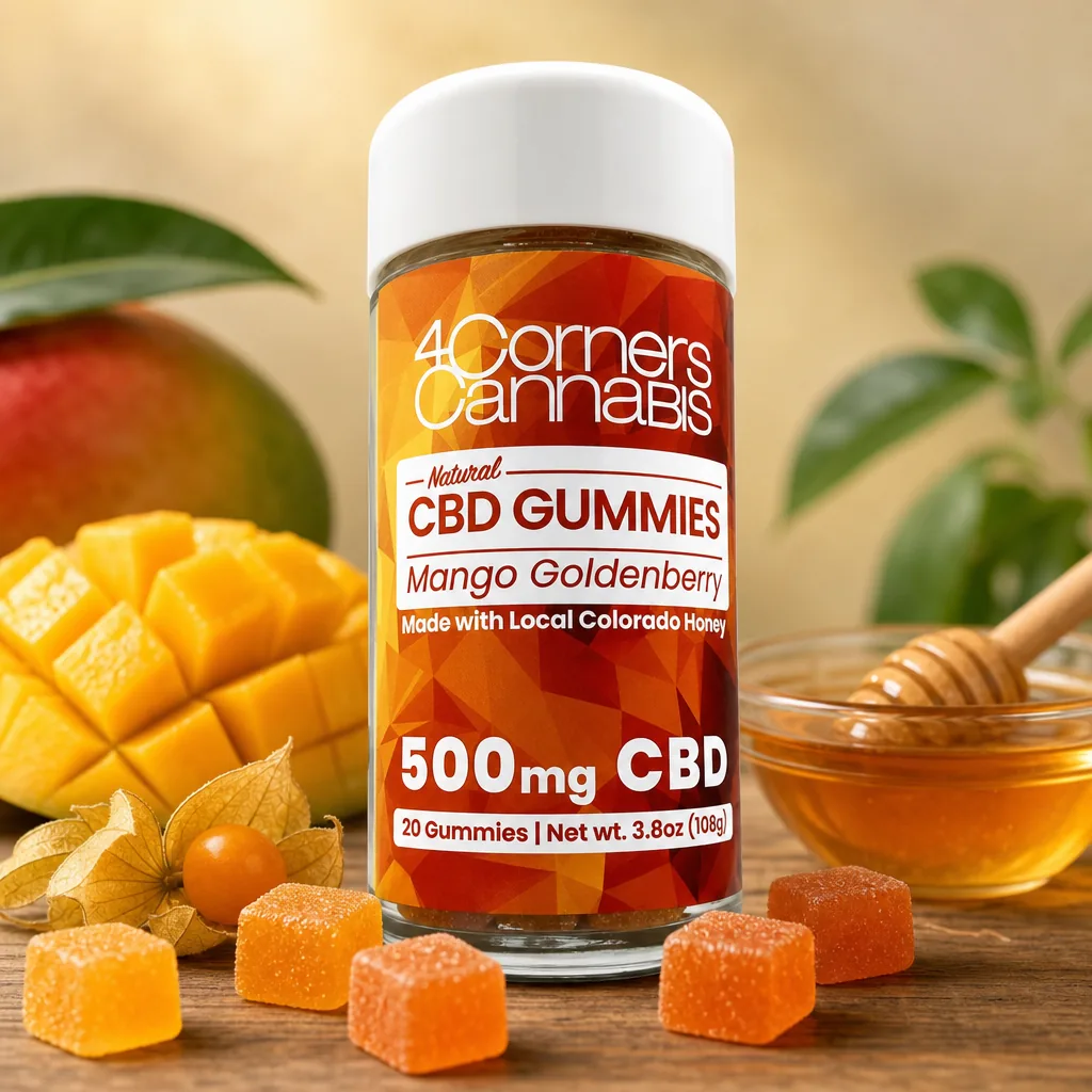 4 Corners Cannabis Mango Goldenberry CBD Gummies