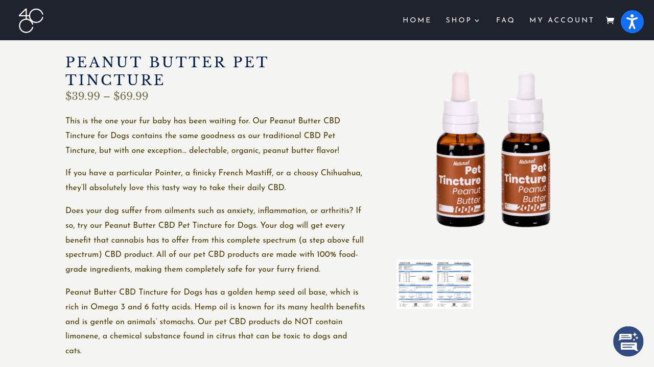 Peanut Butter CBD Tincture for Dogs thumbnail