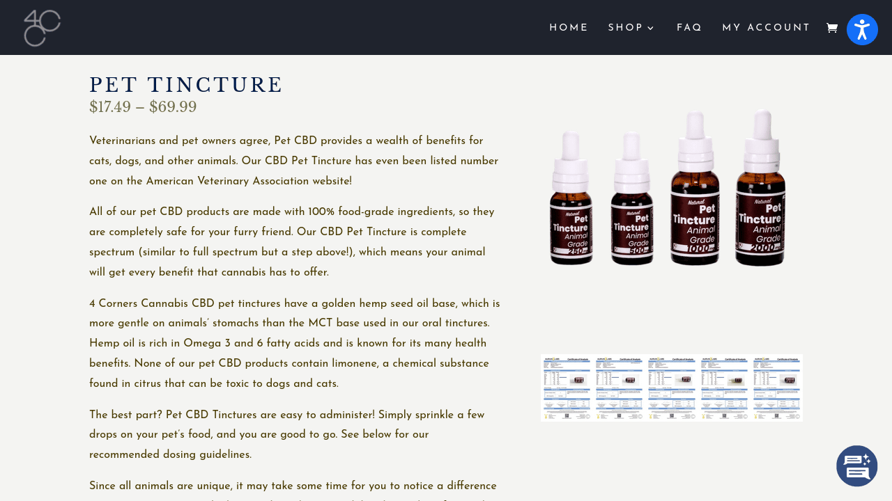 CBD Pet Tincture with Hemp Oil thumbnail